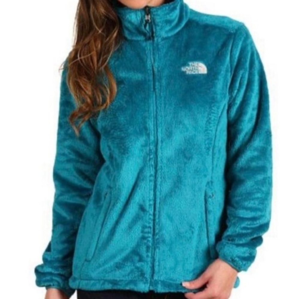 The North Face Women's Teal Osito Luxe Zip Up Fleece Jacket ~ Size Medium - Picture 2 of 10